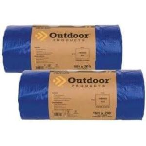 imageOutdoor Products AllPurpose Plastic Tarp  Waterproof Cover Cover for Home Outdoor and Emergency  Multiple Sizes16 ft x 20 ft